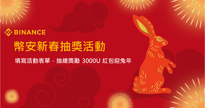 幣安新春活動登場！輕鬆抽 3000U 紅包歡慶兔年